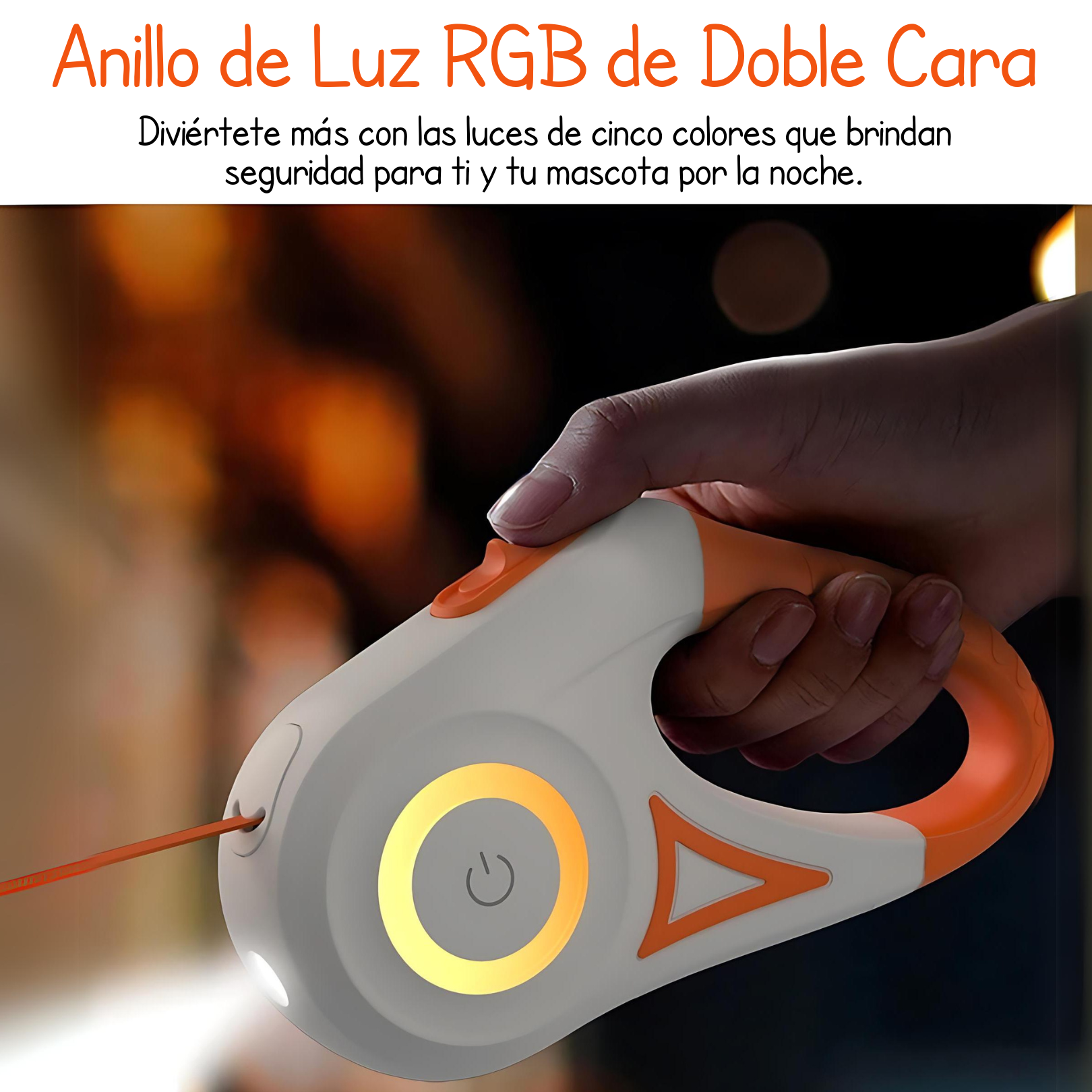 Correa Con Luz LED - Perros y Gatos